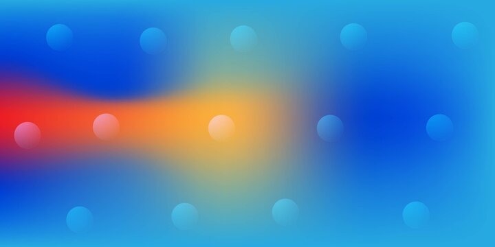 Abstract colorful gradient light bokeh effect isolated on white background