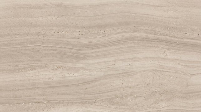 Closeup of beige marble surface with natural veining for interior design