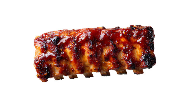 Delicious barbecued pork ribs with tangy BBQ sauce