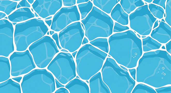 Abstract water surface caustics texture background with caustics background reflection transparent abstract swimming