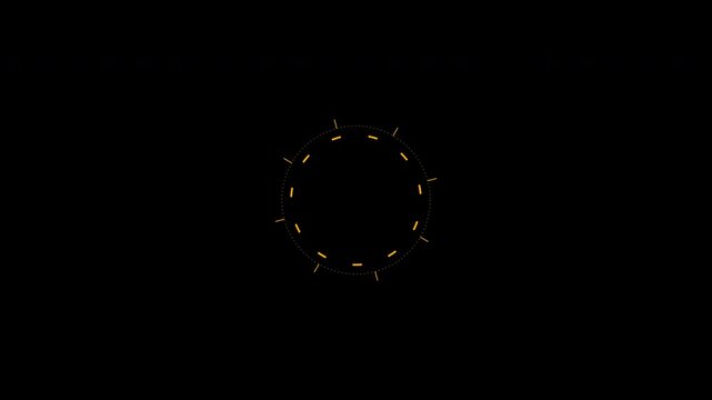 Sci-Fi HUD Tech Grid Radar Interface 4K Alpha