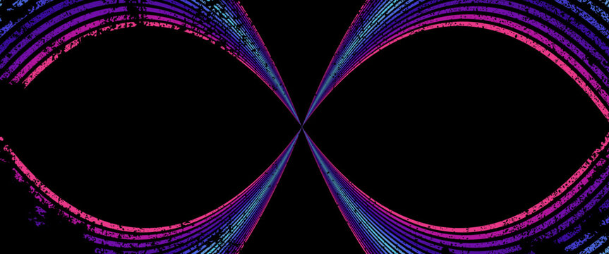 Abstract background of rainbow groovy Wavy Line design in 1970s Hippie Retro style. Vector pattern ready to use for cloth, textile, wrap and other.eps,10