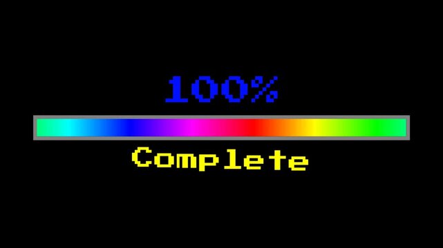 loading bar with percentage counter and the word waiting displayed clearly while the process remains idle