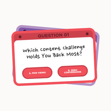 Playful Quiz Question Social Media Post Template
