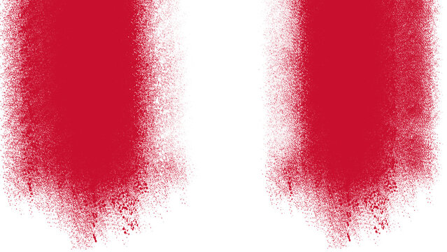 Peru Flag Classic Vertical Stripe Spray Paint PNG, Red White Powder Texture Overlay, Transparent Background for Peruvian National Day and Patriotic Design
