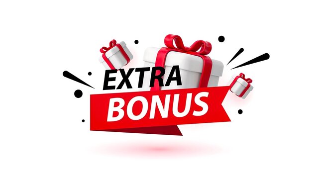 Extra bonus promotional banner for marketing and sales campaign