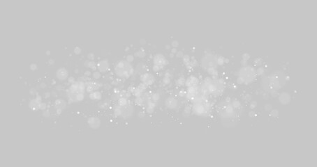 Fototapeta premium Golden shimmering glitter particles with radiant festive glow isolated on transparent background for Christmas party invitation and greeting card