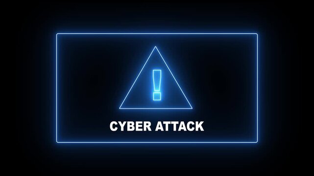 cyber attack warning alert System Virus hack security breach computer hacking warning message hacked. Hacker attack. Intrusion, cyber security, satellite out of control. 4K Program interface message.