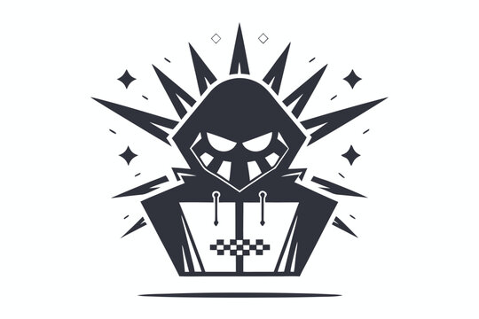 Iconic Pixel Art Thief Silhouette for Retro Game Assets and Criminal Underworld Themes