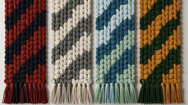 Colorful Woven Textile Fabric Pattern Background Texture