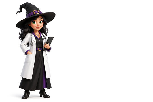 Medical Doctor Witch Halloween Healthcare Labor Day Theme