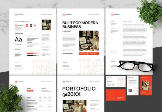 Orange And Black Corporate Branding Brand Guidelines