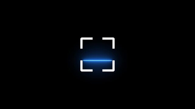 loop able track of fingerprint scanner ray is scanning barcodes of multiple products with black laser.4k video 