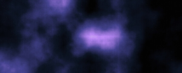 Deep space nebula with vibrant purple and blue gas clouds and tiny scattered stars against a dark cosmic background © Mr. Stocker