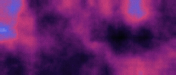 Vibrant abstract purple and pink nebula background with subtle grain texture and soft glowing clouds © Mr. Stocker