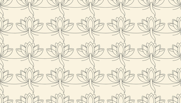 Seamless pattern with autumn coffee mugs and leaves