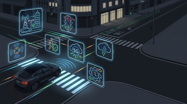 Smart City V2X Communication and Autonomous Vehicle Workflow