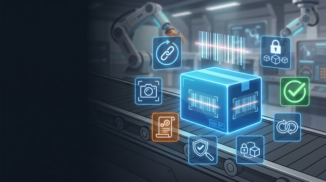 Supply Chain Traceability and Logistics Workflow Concept