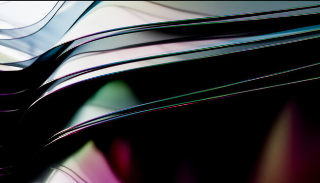 Abstract glossy curved background with dynamic modern contrast