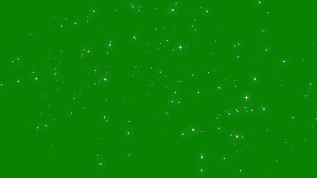 Magic glitter sparkle trail, white twinkling shimmer particles, sparkling star animation, seamless transition overlay, fast glittering star lines, chroma key green screen, smooth motion graphics,  4k