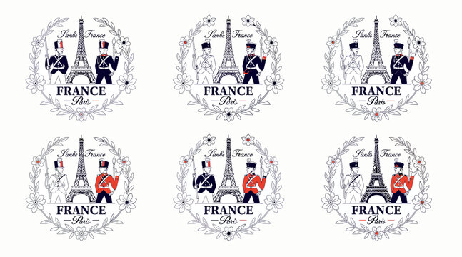 eiffel tower france logo
