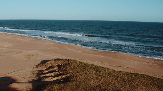 Scenic Aerial Seascape: Playa Garzon Beach Coastal Environment