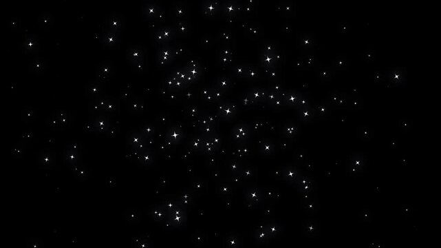 Magical sparkle glitter line effect, white glowing fairy dust trail, twinkling stars shimmer animation, glowing twinkle particles, fantasy starlight particles, chroma key black background, 4k