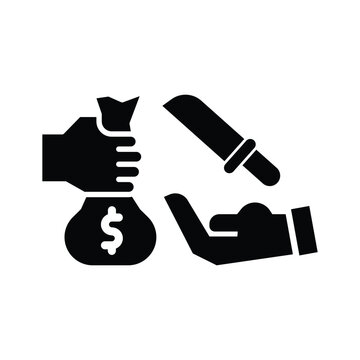  extortion solid icon illustration vector graphic.eps