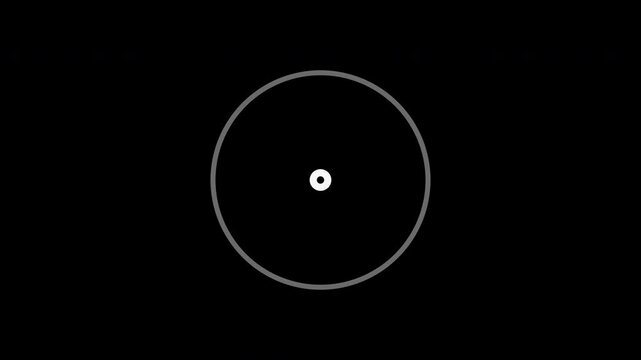 White ripple circles expanding from center, transparent background seamless loop animation