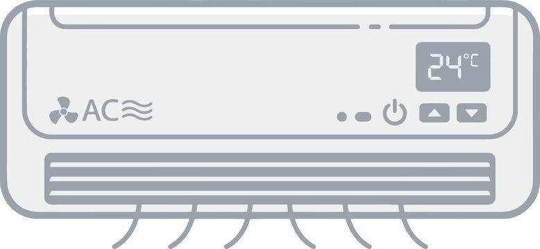 Air conditioner control panel, vector air conditioning unit, modern AC controller, temperature display