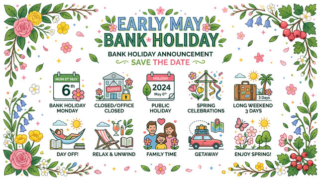 early may bank holiday announcement