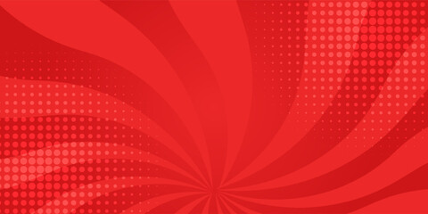 Vibrant Red Comic Style Swirl Background for Action Graphics © Kayra Muhit