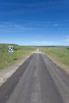 Rural Road Yarrowwitch - NSW Australia. Typical rural Australian Scene