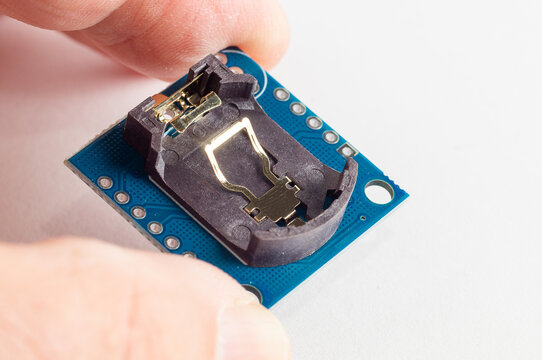 Real Time Clock Module For AVR ARM PIC Tiny RTC I2C modules memory DS1307 Clock in hand