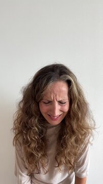 45 year old white woman crying