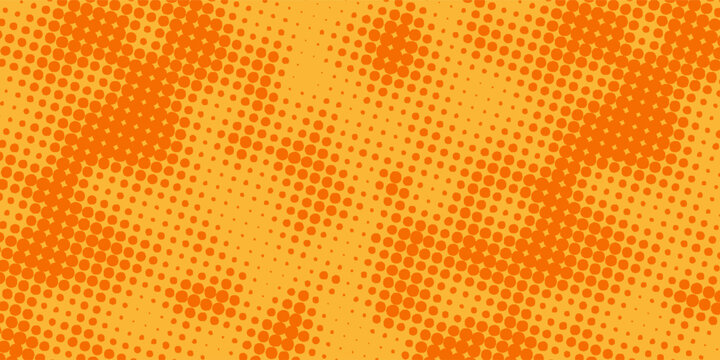 Yellow background of the Book in comic dots style