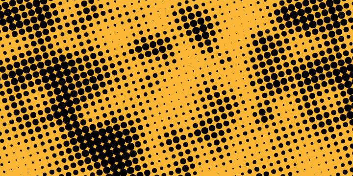 Yellow background of the Book in comic dots style