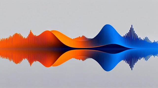 Colorful sound wave pattern