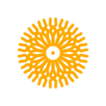 Yellow  mandala