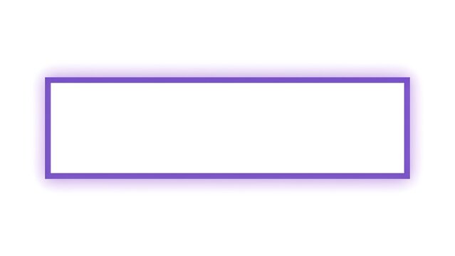 Purple rectangular frame with soft drop shadow