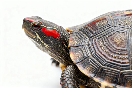 Close-up of a Red-eared Slider Turtle