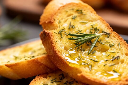 Garlic Bread with Olive Oil and Rosemary