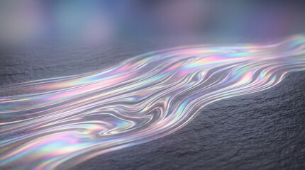 Naklejka premium Luxury premium holographic iridescent film surface abstract texture background for branding and product photography