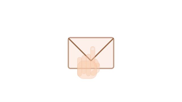 postcard mesage ilustration design vector