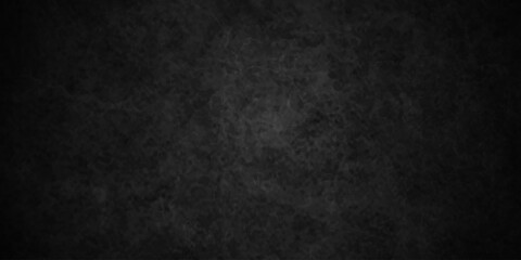 Dark charcoal grunge wall texture background. Dark black rough grunge surface with smoke edge. Black texture chalk board and black board. © MDFAIMIDULISLAM