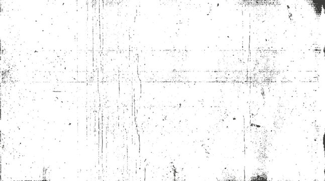 Vintage photocopy paper overlay with faded cross scanner marks. Distressed monochrome texture combining grain, dust, and copy artifacts for posters, photo editing, and print graphics.