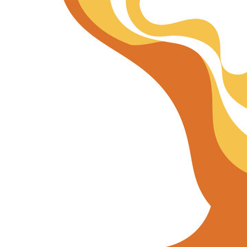 Abstract flowing orange and yellow liquid wave background