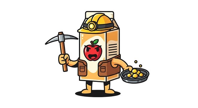 Cartoon robot chef holding cooking utensils.