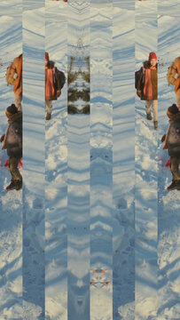Vertical Split Screen Transition