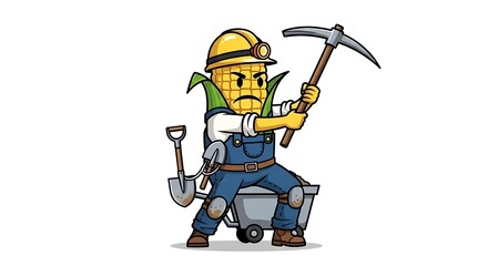 Fototapeta premium Construction worker operating jackhammer on pavement.